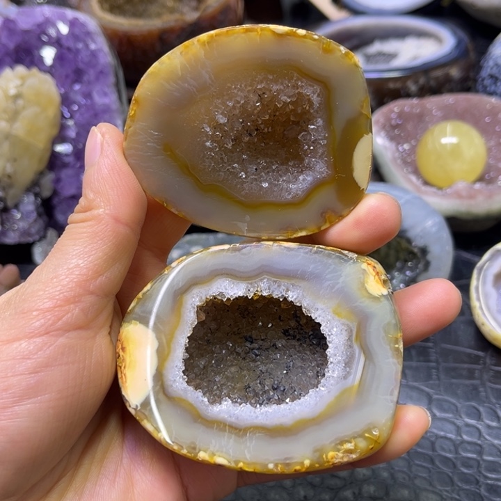 珠宝半成品未镶嵌水晶聚宝盆