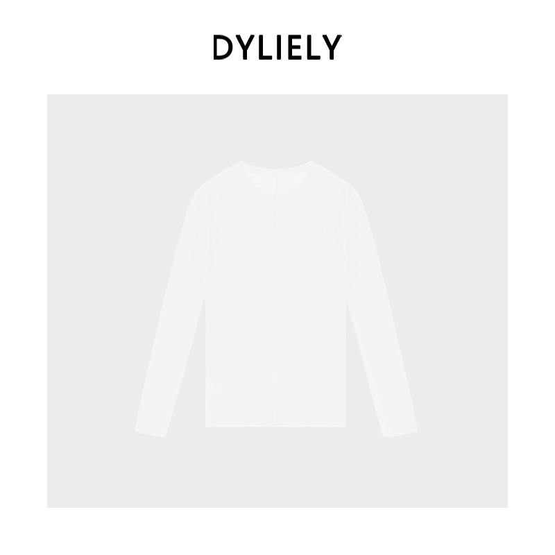DYLIELY【百搭打底】高级感显瘦百搭个性薄款T恤外穿打底衫女T7611