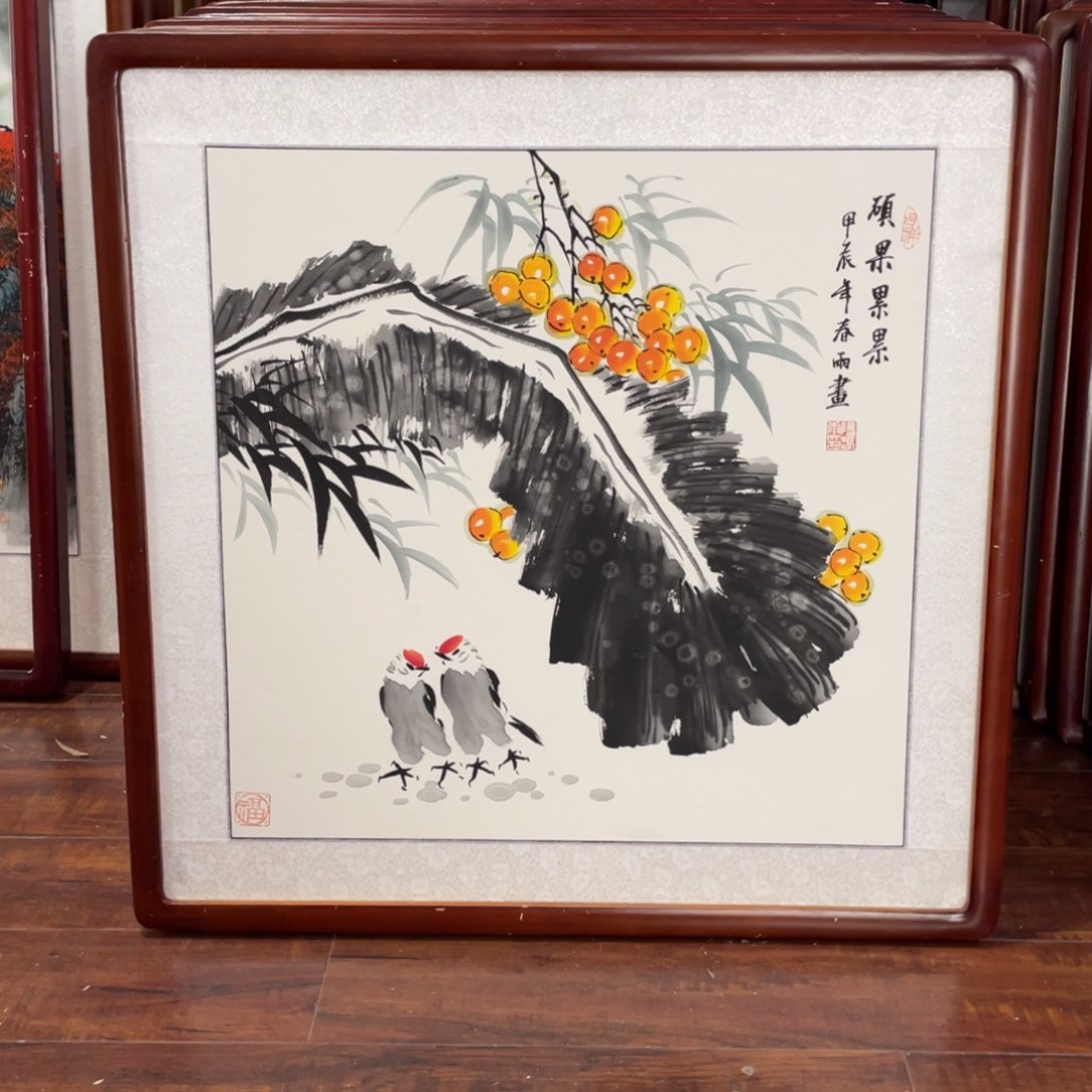 国画带框尺寸63*63厘米