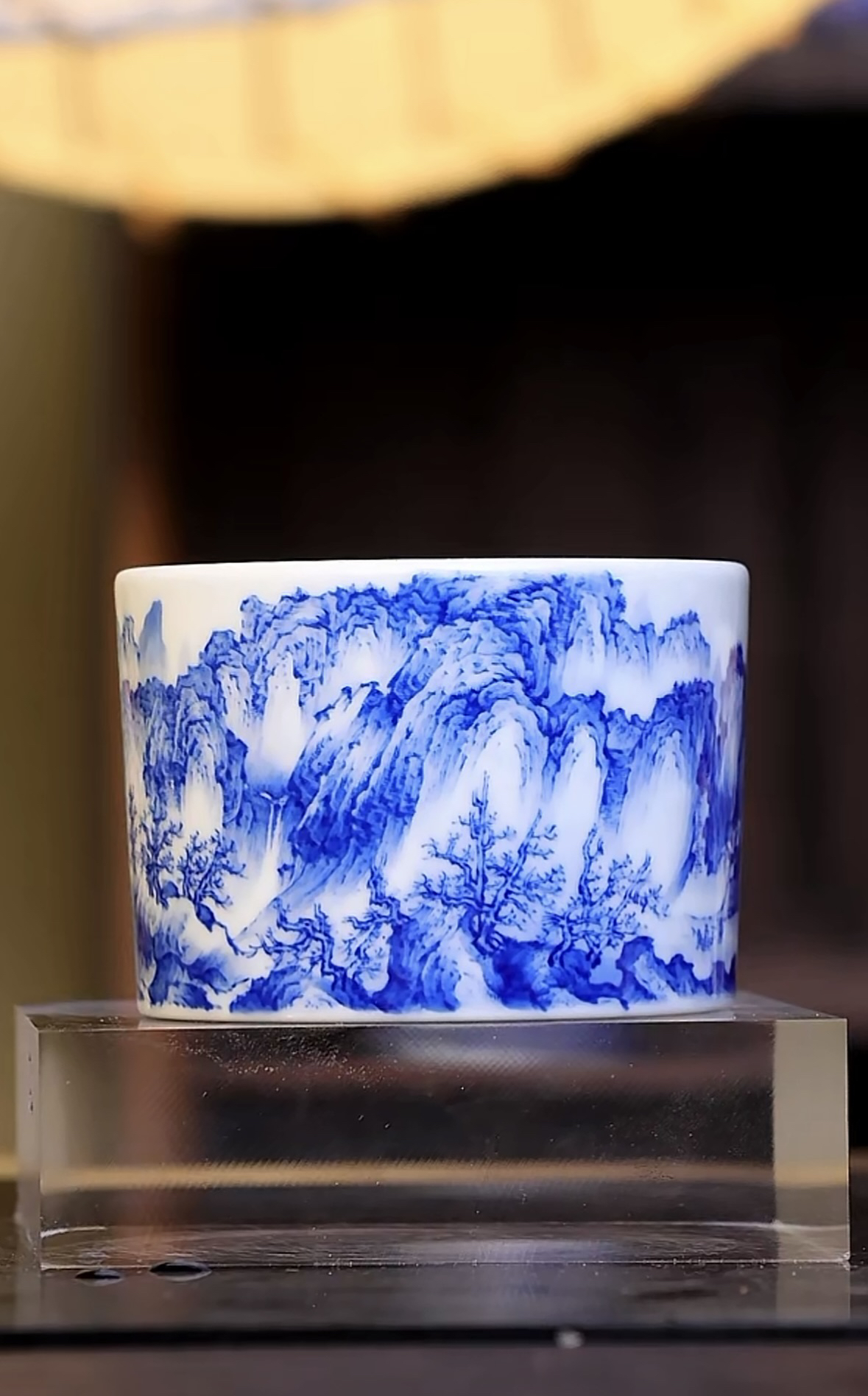 寻山晓隐 江山行旅图杯