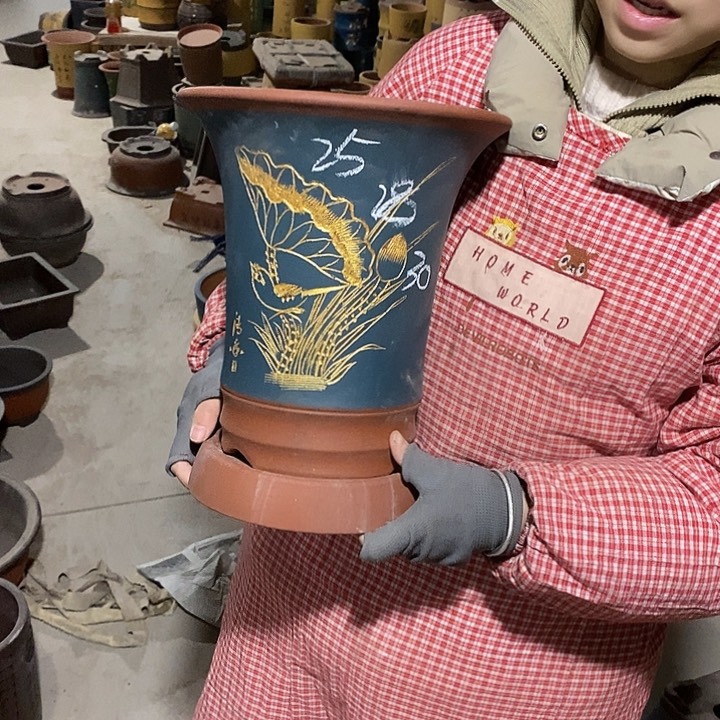 紫砂花盆紫砂花盆