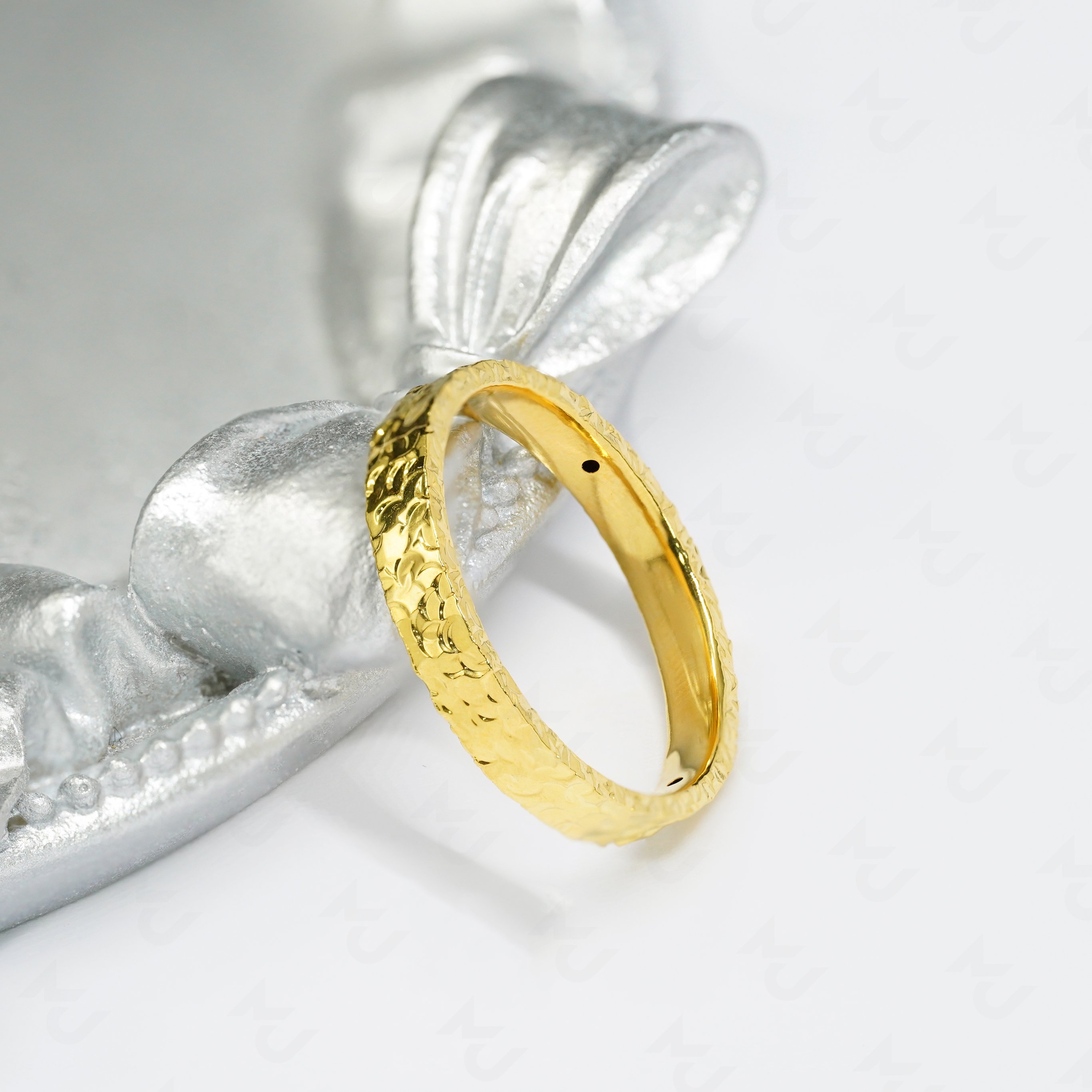 【通体18k金】碎冰冰工艺 戒指配件 轻奢高级感素款【QL07457】