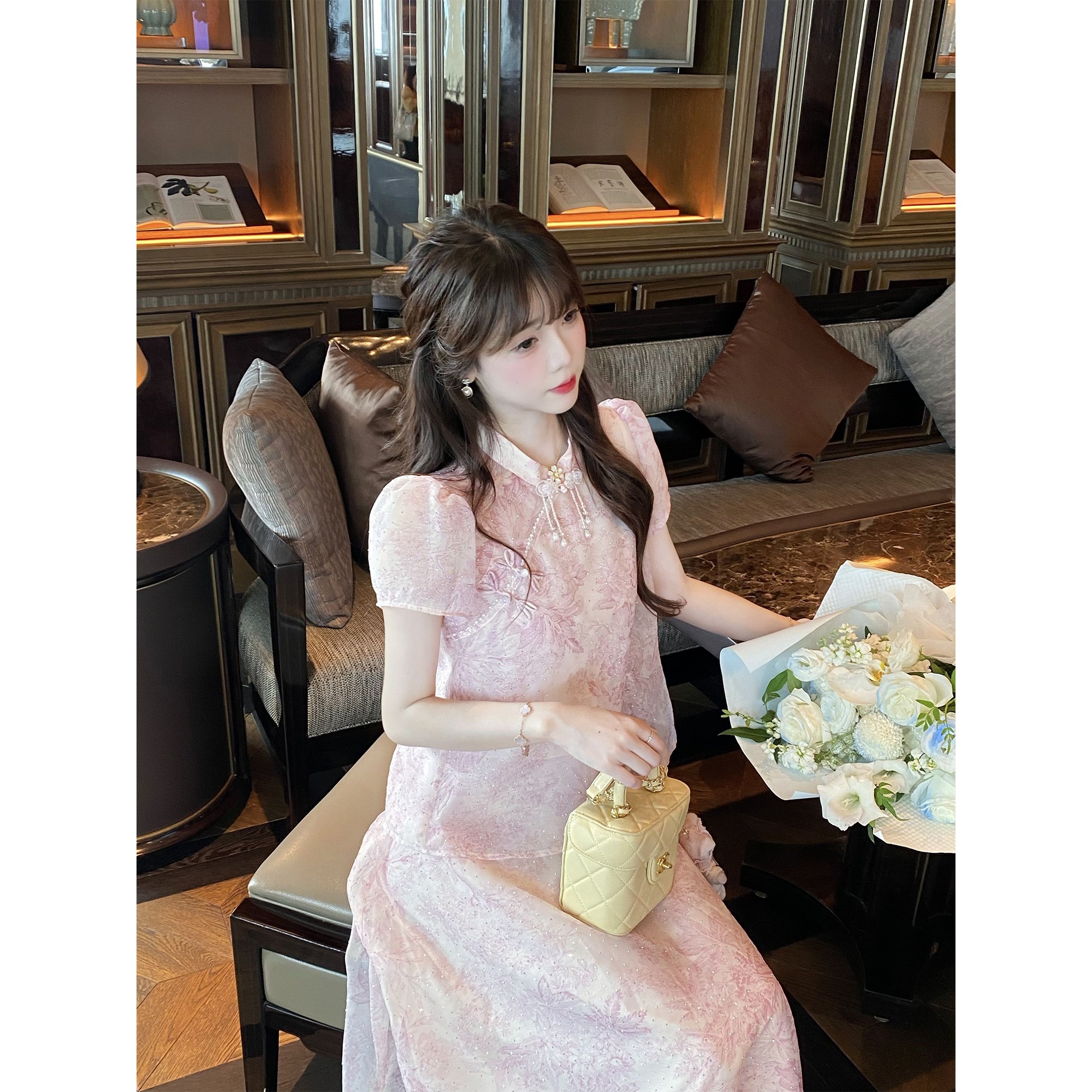 GA盈瓷夏季新中式国风半裙 24SS0557