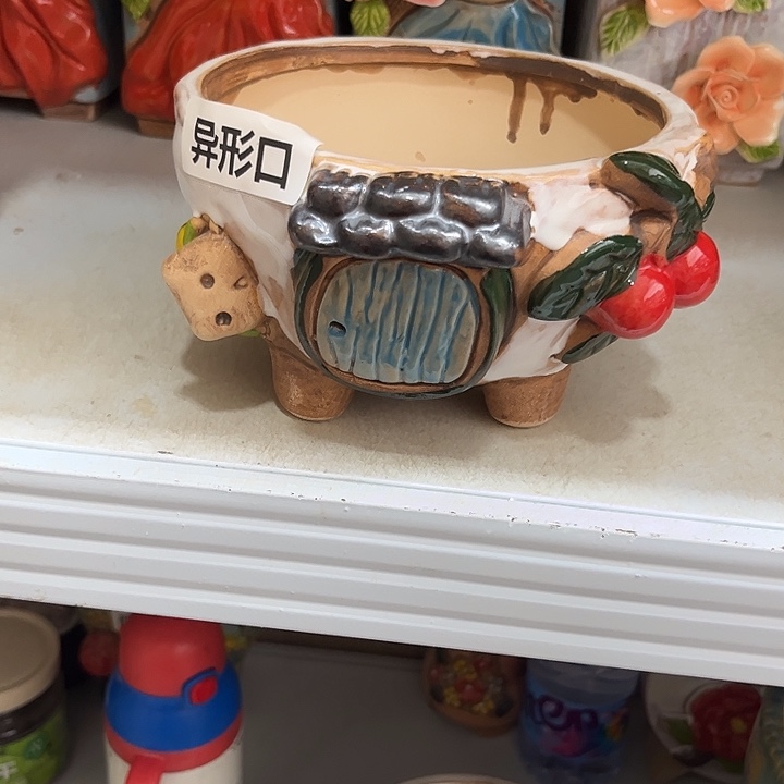 粗陶材质多肉花盆