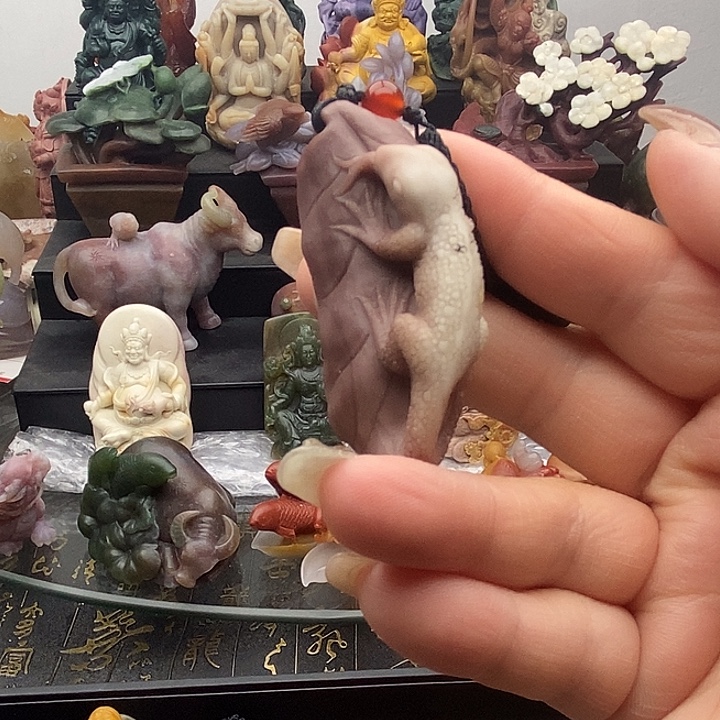石英质玉未镶嵌吊坠(不含链)