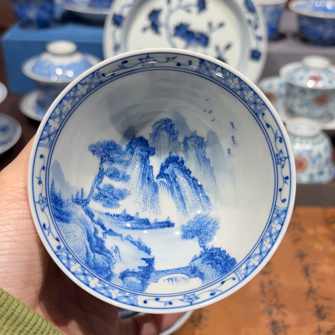 瓷片景德镇纯手工手绘