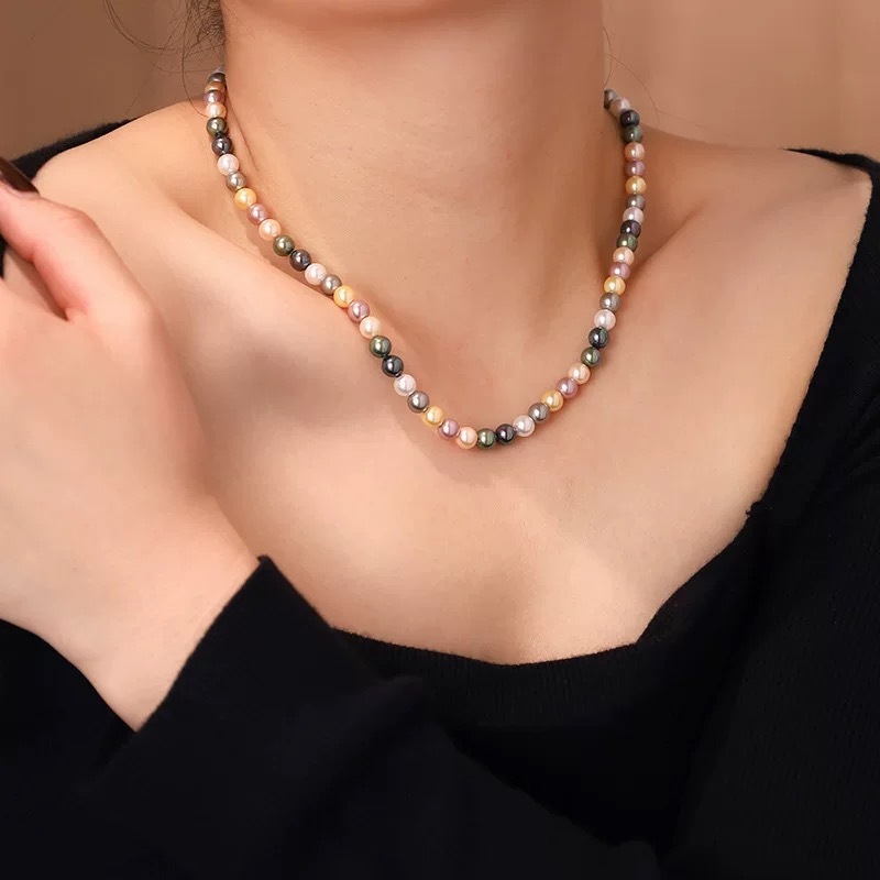 3082糖果色项链元宝扣