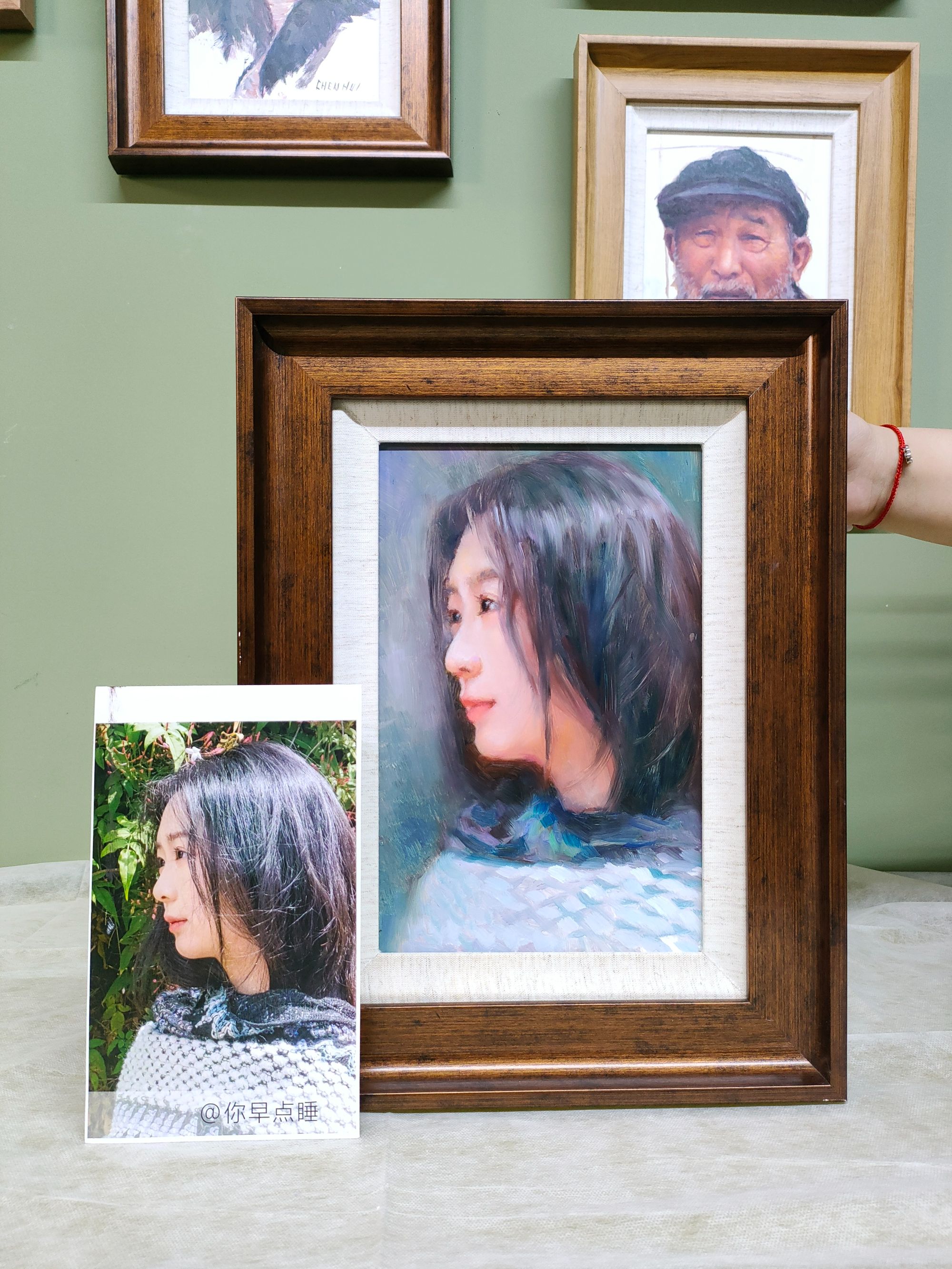 肖像油画20x30cm（欢迎来图按需定制）