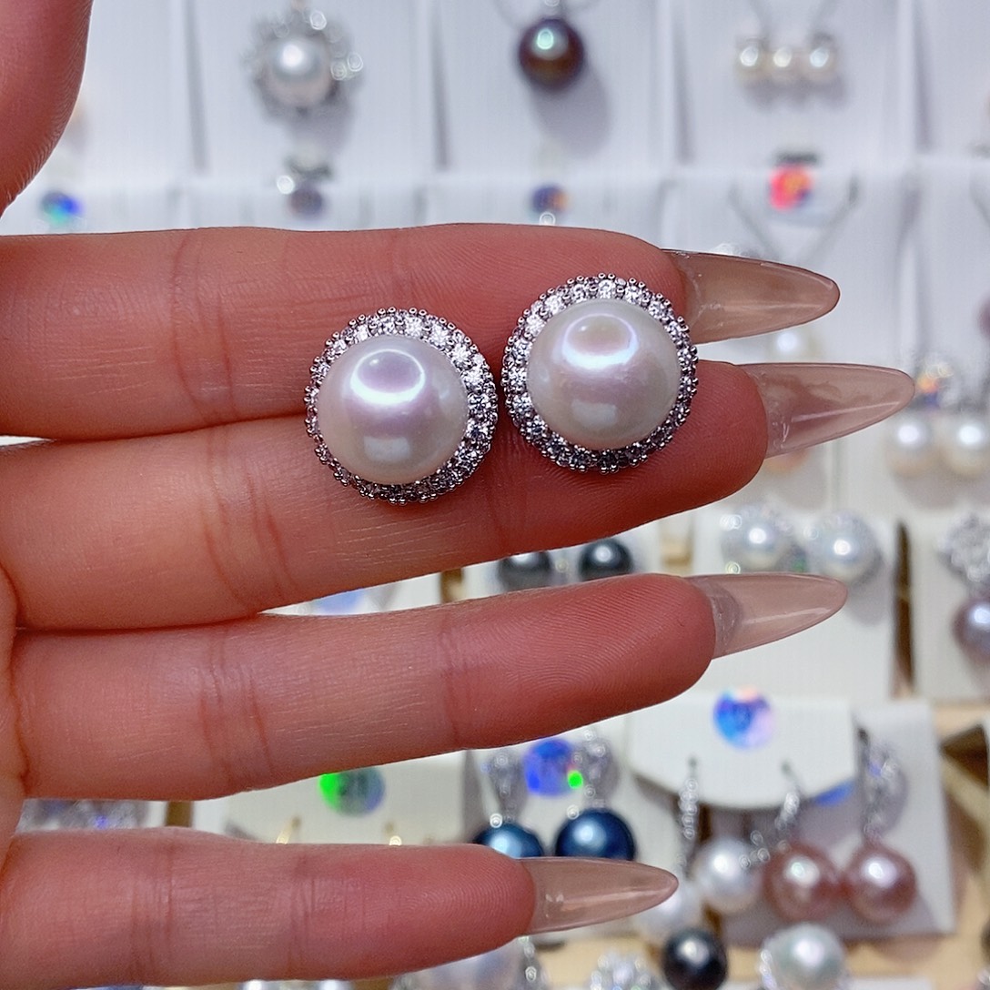 耳饰未镶嵌淡水珍珠