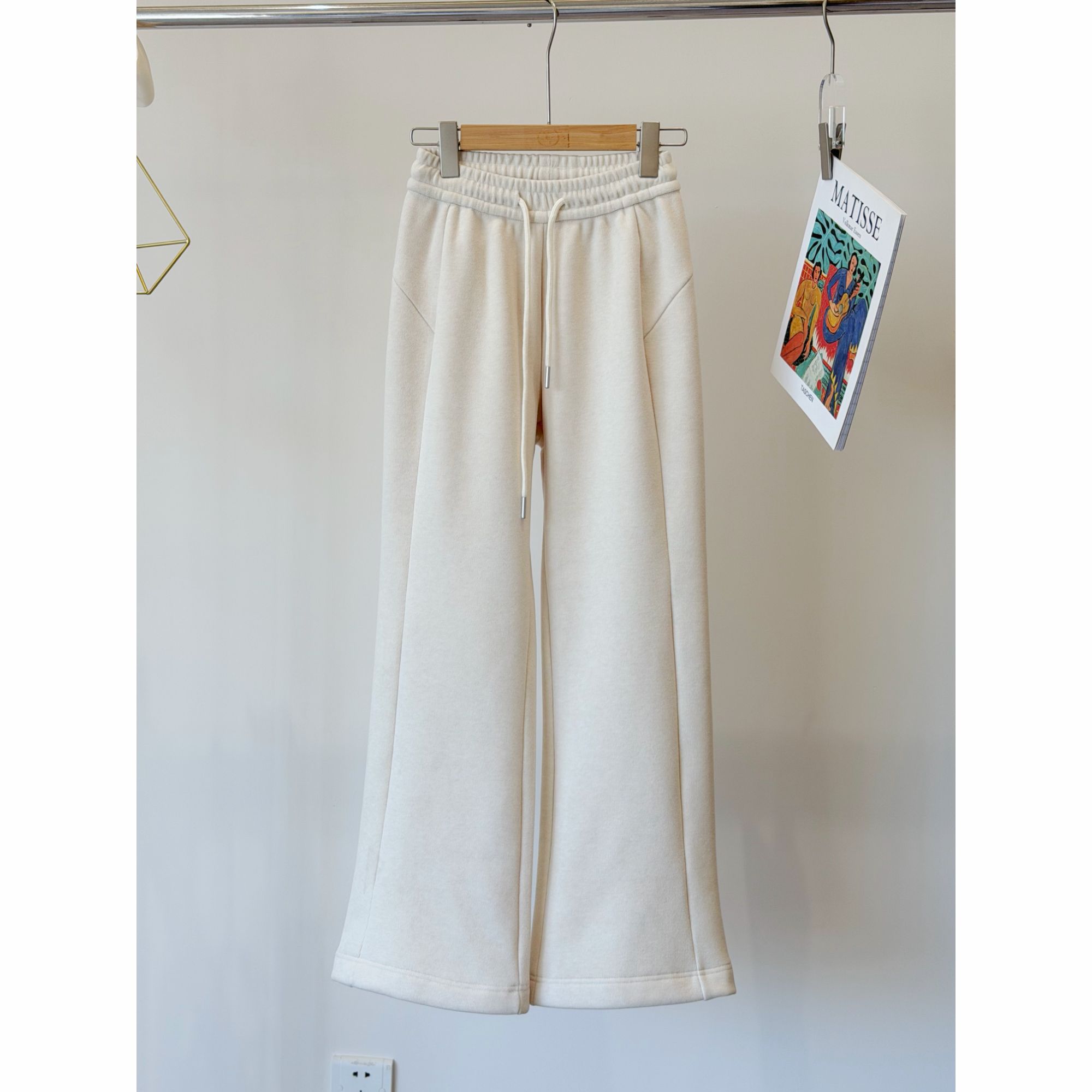 小个子圆圆MMQ005高定立体裁剪加绒直筒卫裤显瘦百搭冬季休闲裤女