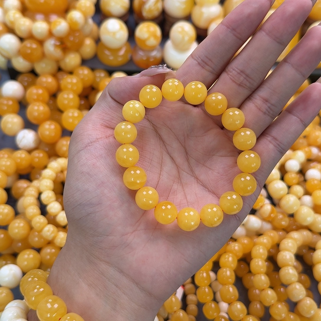 蜜蜡未镶嵌珠宝奇石同料12mm