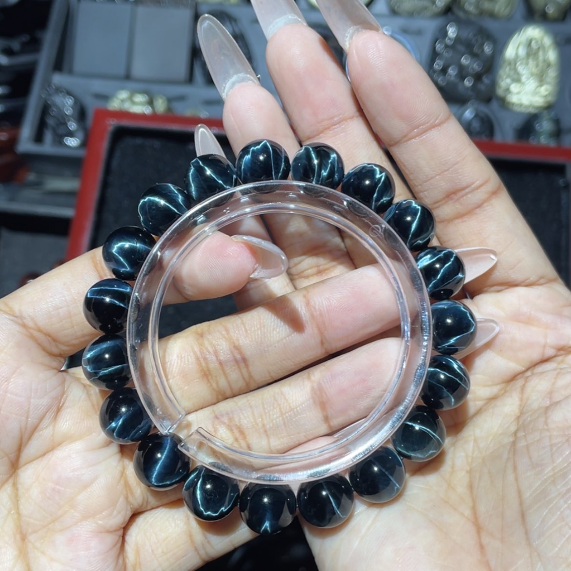 【闪购商品】未镶嵌木变石手链向*葱