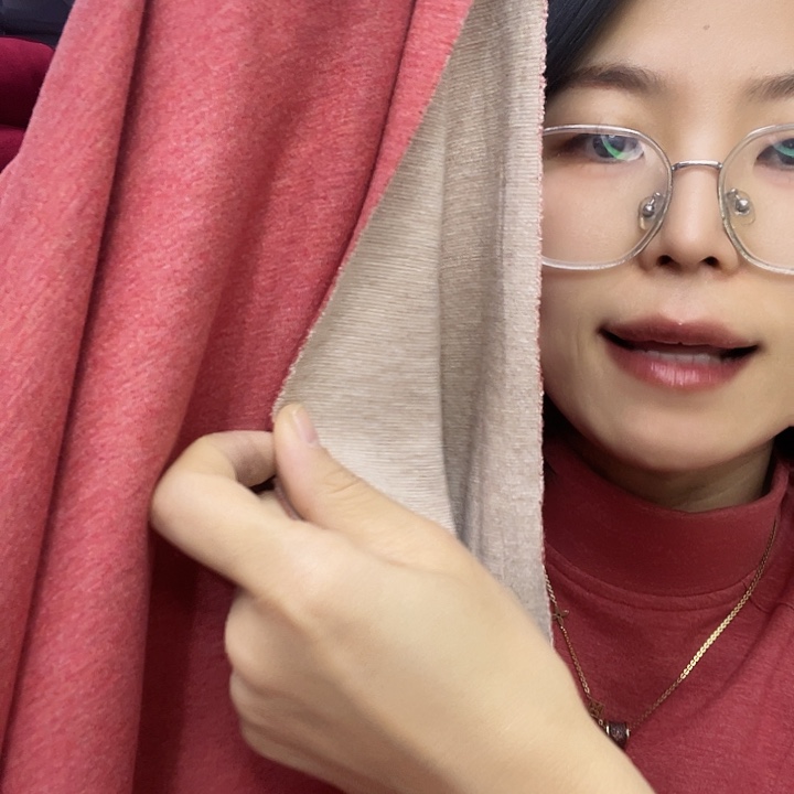 混纺蚕丝生姜奥绒1米