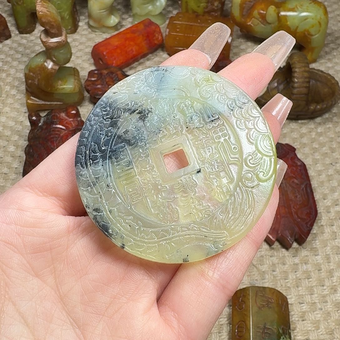 白玉菩提吊坠挂件