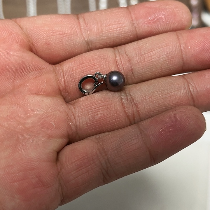 淡水珍珠吊坠(不含链)钛钢