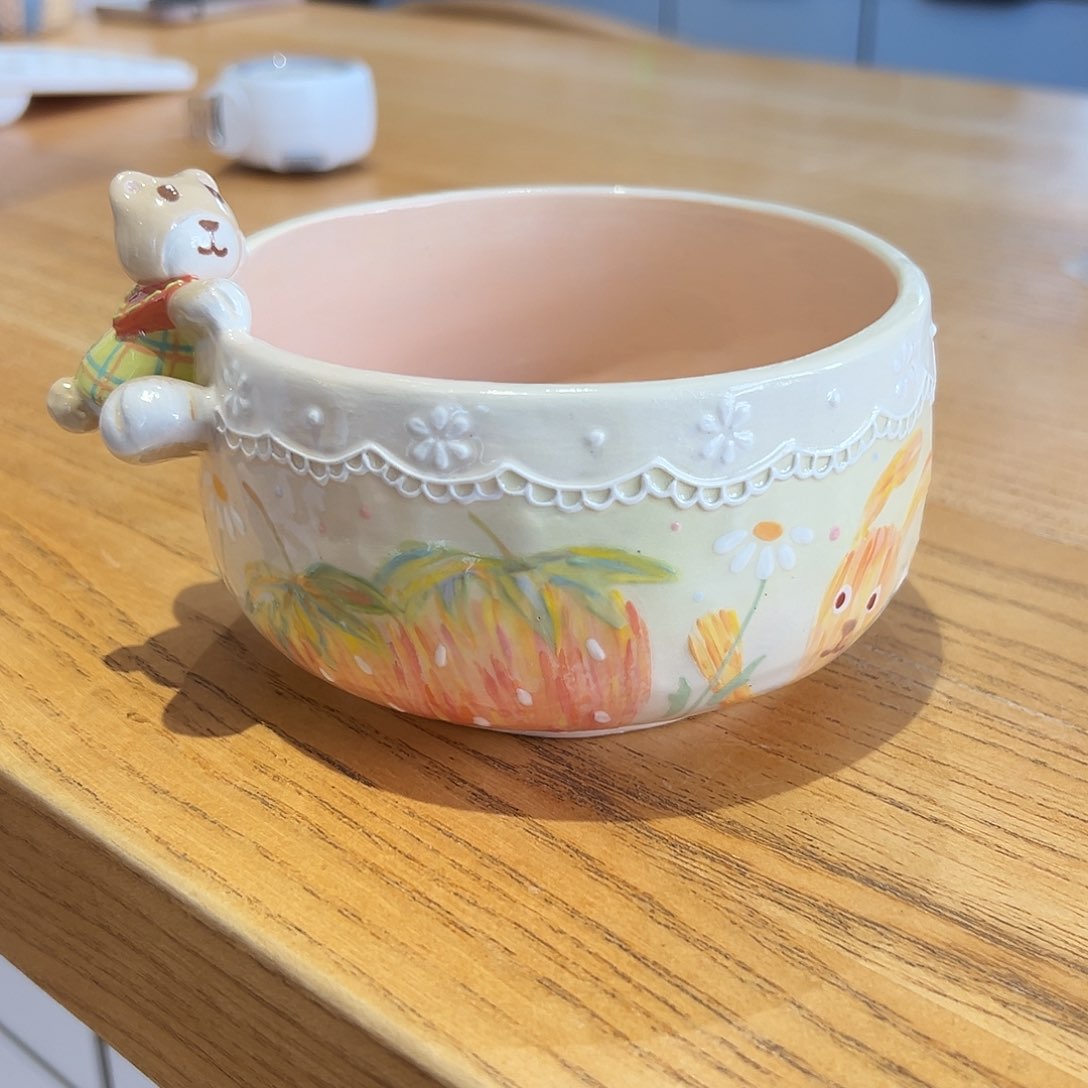 陶瓷加****碗手作陶瓷碗