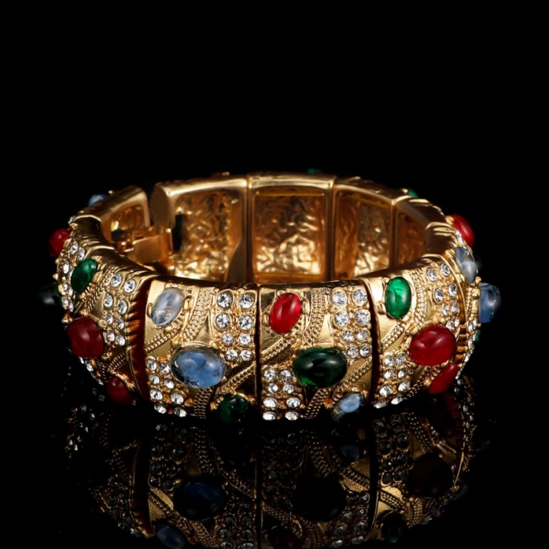 铜合金仿水晶手镯 铜合金仿水晶手镯 【3914】Emily Vintage珍藏款