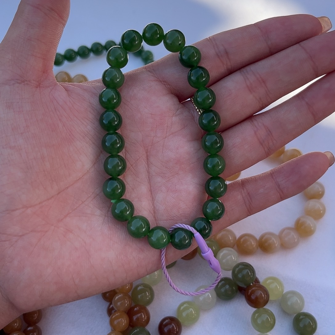 和田玉未镶嵌手串买断不退不换