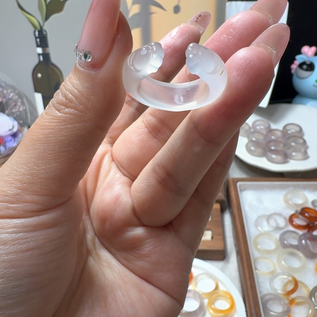 未镶嵌戒指玛瑙/玉髓463港16