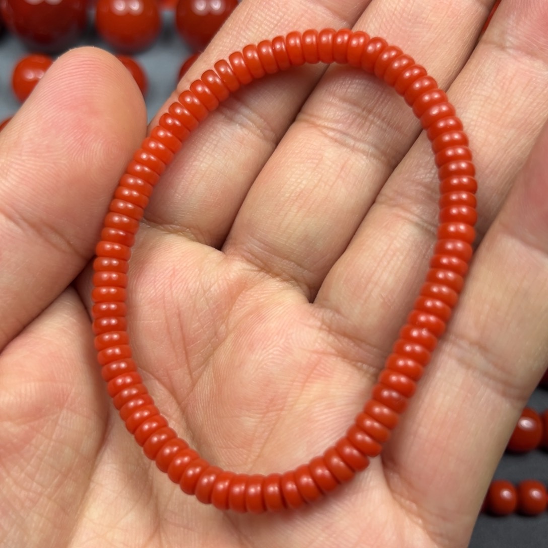 南红玛瑙珠宝奇石未镶嵌尺寸5无纹