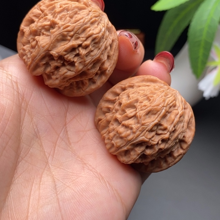 文玩核桃把件磨盘