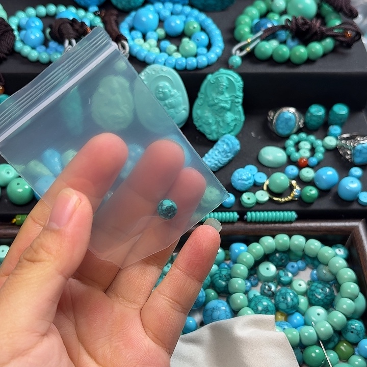 秋***寒绿色网花老邢卡八单颗