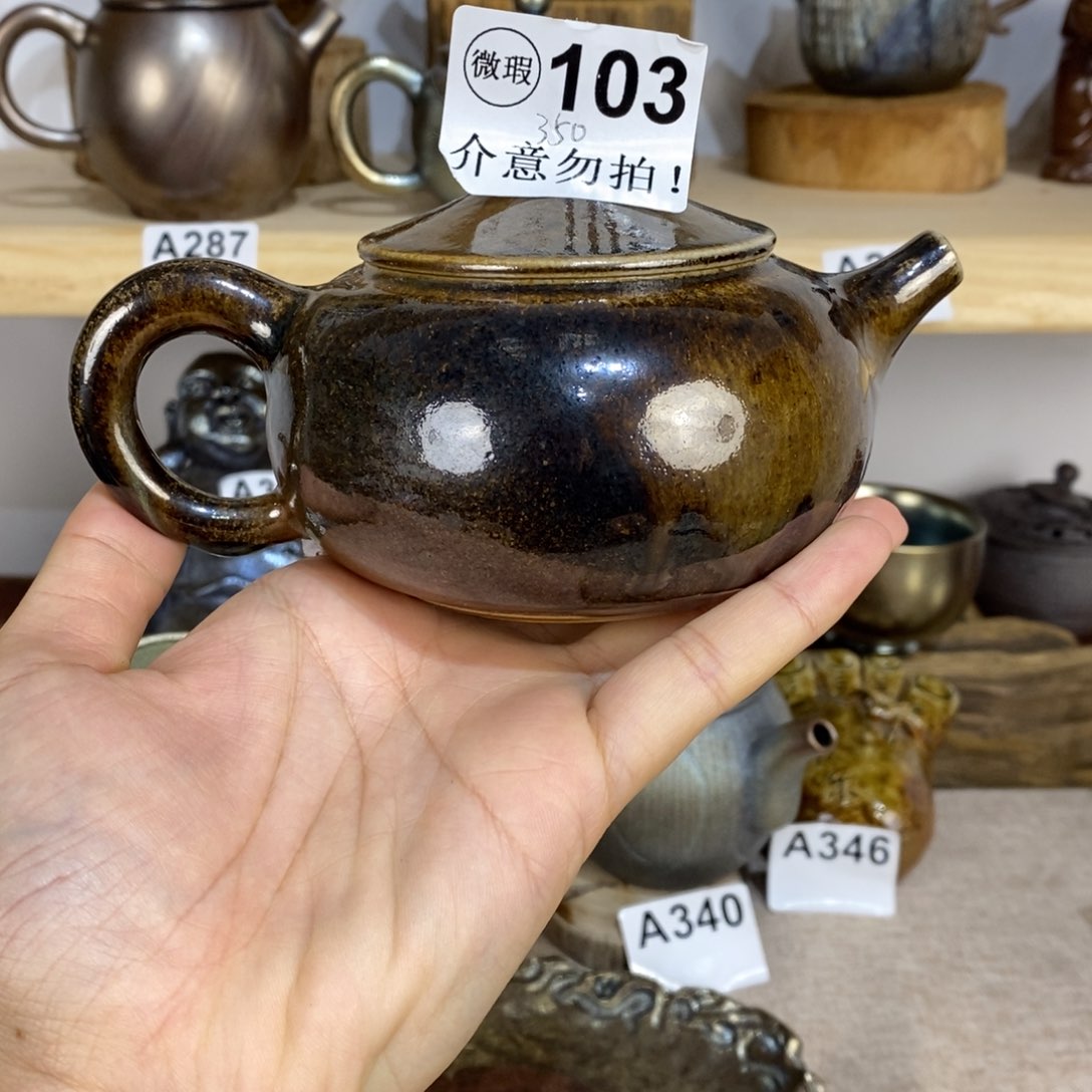 建水紫陶柴烧茶壶