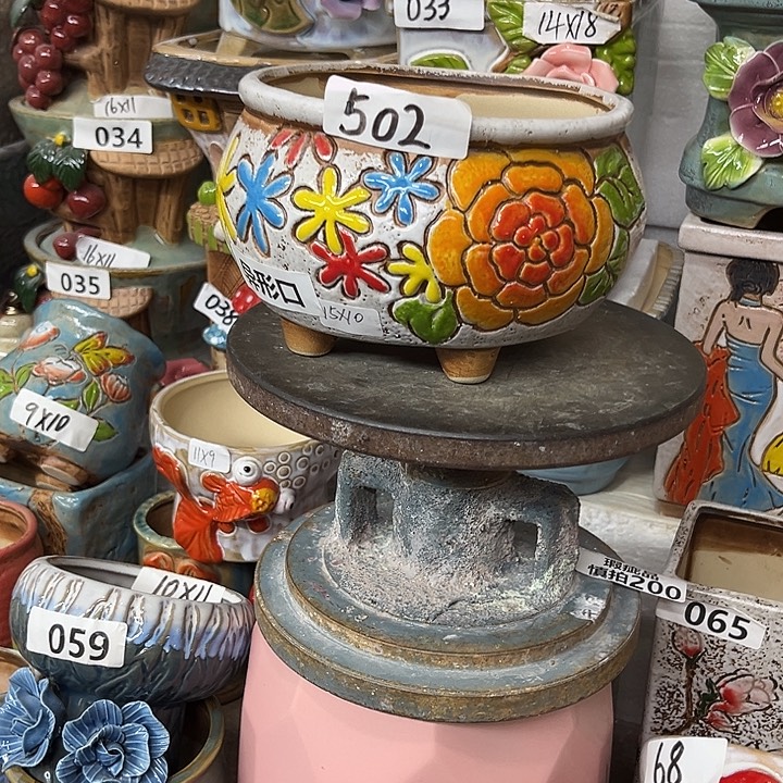 粗陶材质多肉花盆