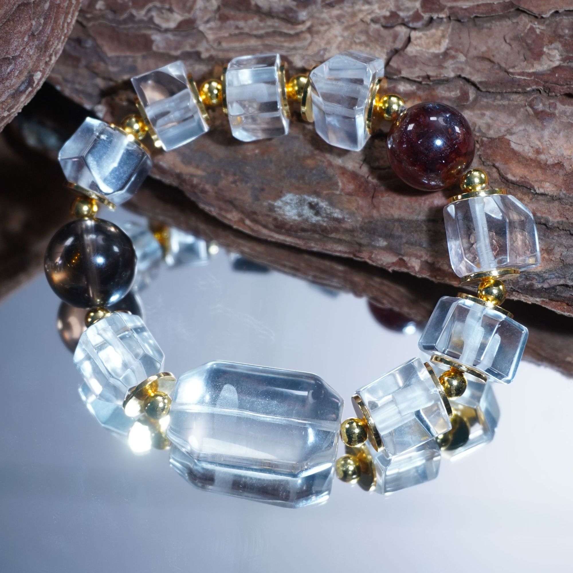 Fiilo「三色协奏」定制设计款 天然水晶手串 多样性发一