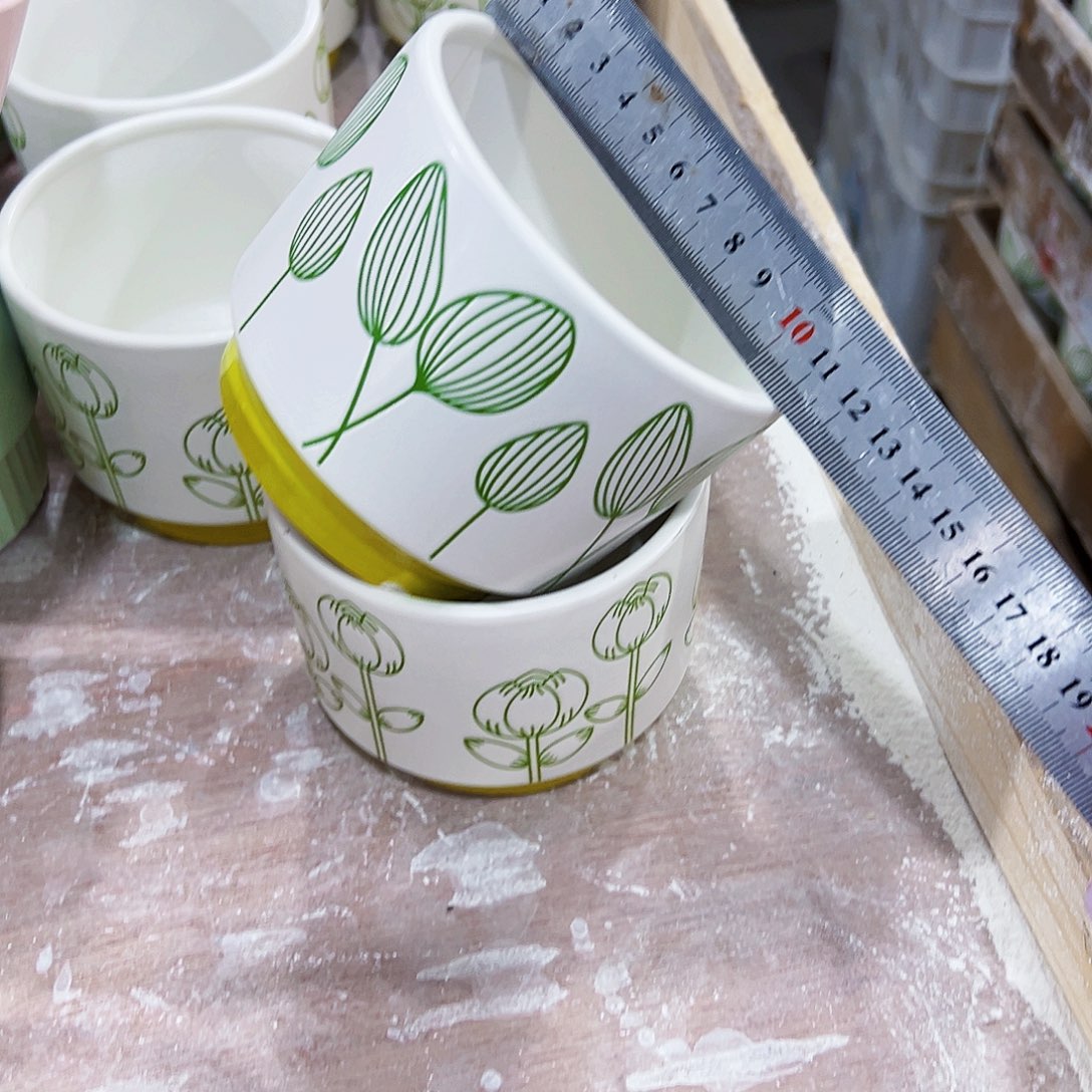 有孔外贸尾单陶瓷花盆凑单10米包邮