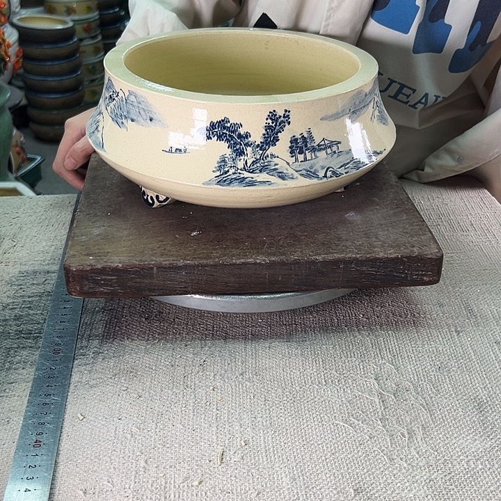泳坤堂石湾花盆陶瓷