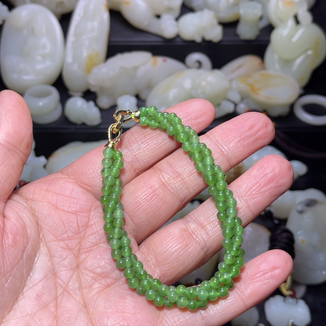 和田玉颈饰未镶嵌简**福