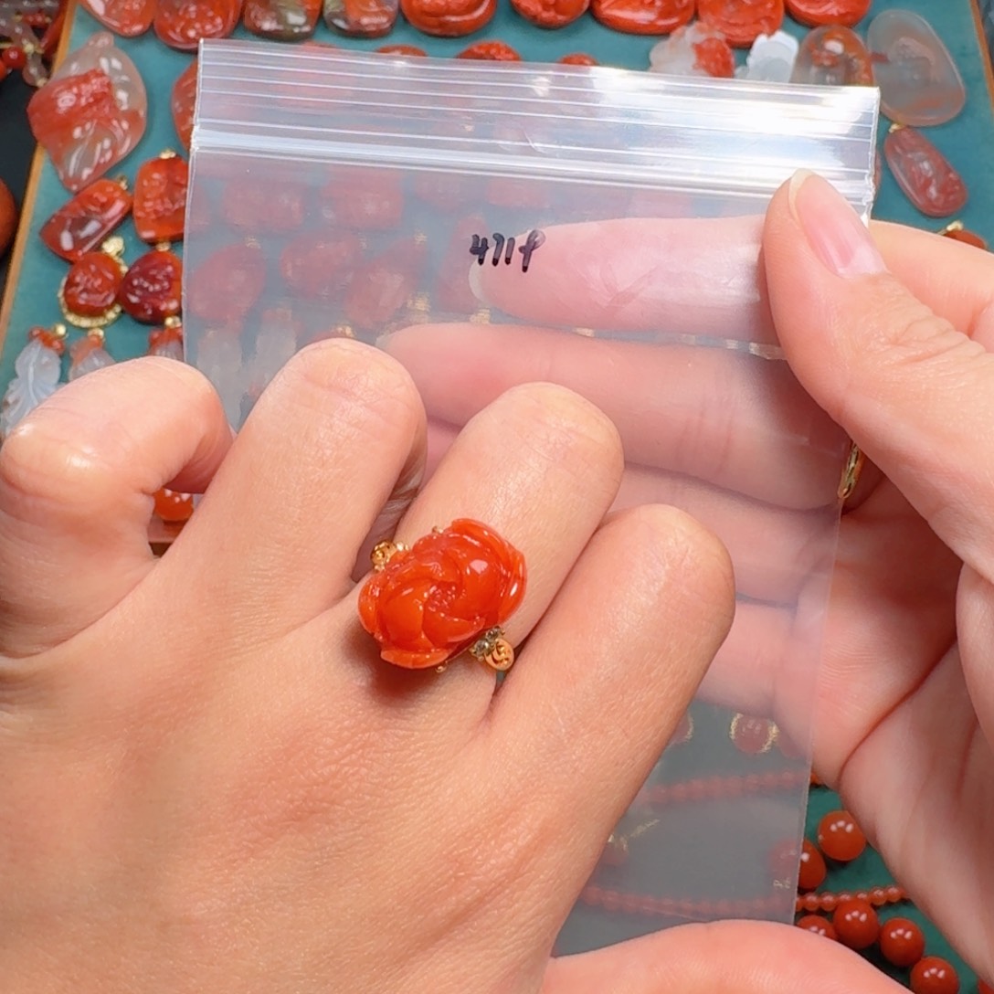 南红玛瑙南红银S925镶嵌