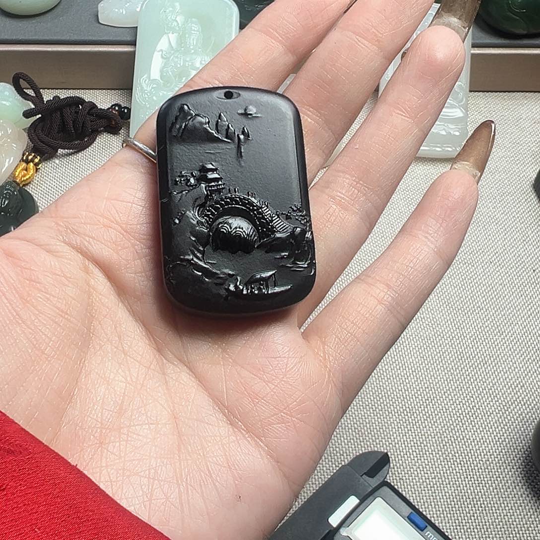 和田玉吊坠(不含链)未镶嵌