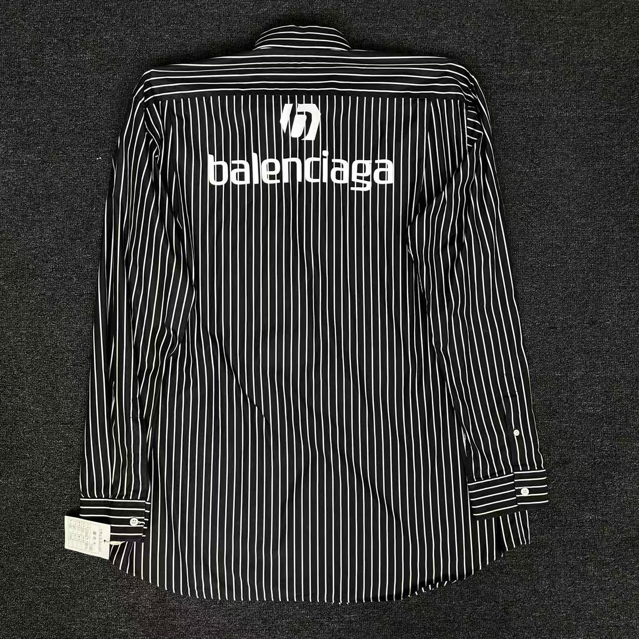 99新 Balenciaga/巴黎世家 条纹衬衫39码