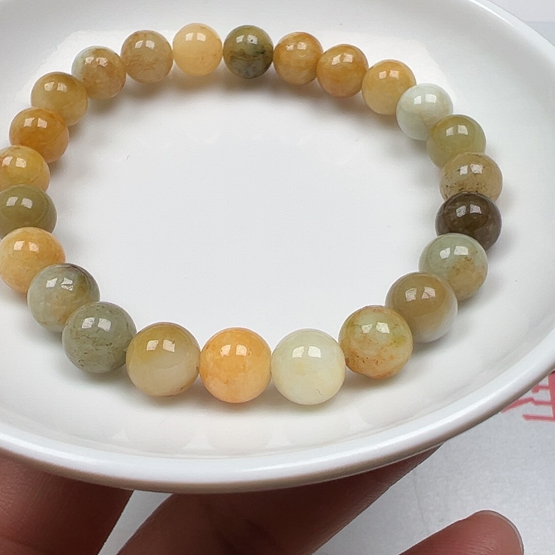 翡翠手链未镶嵌曦**霞货主老华