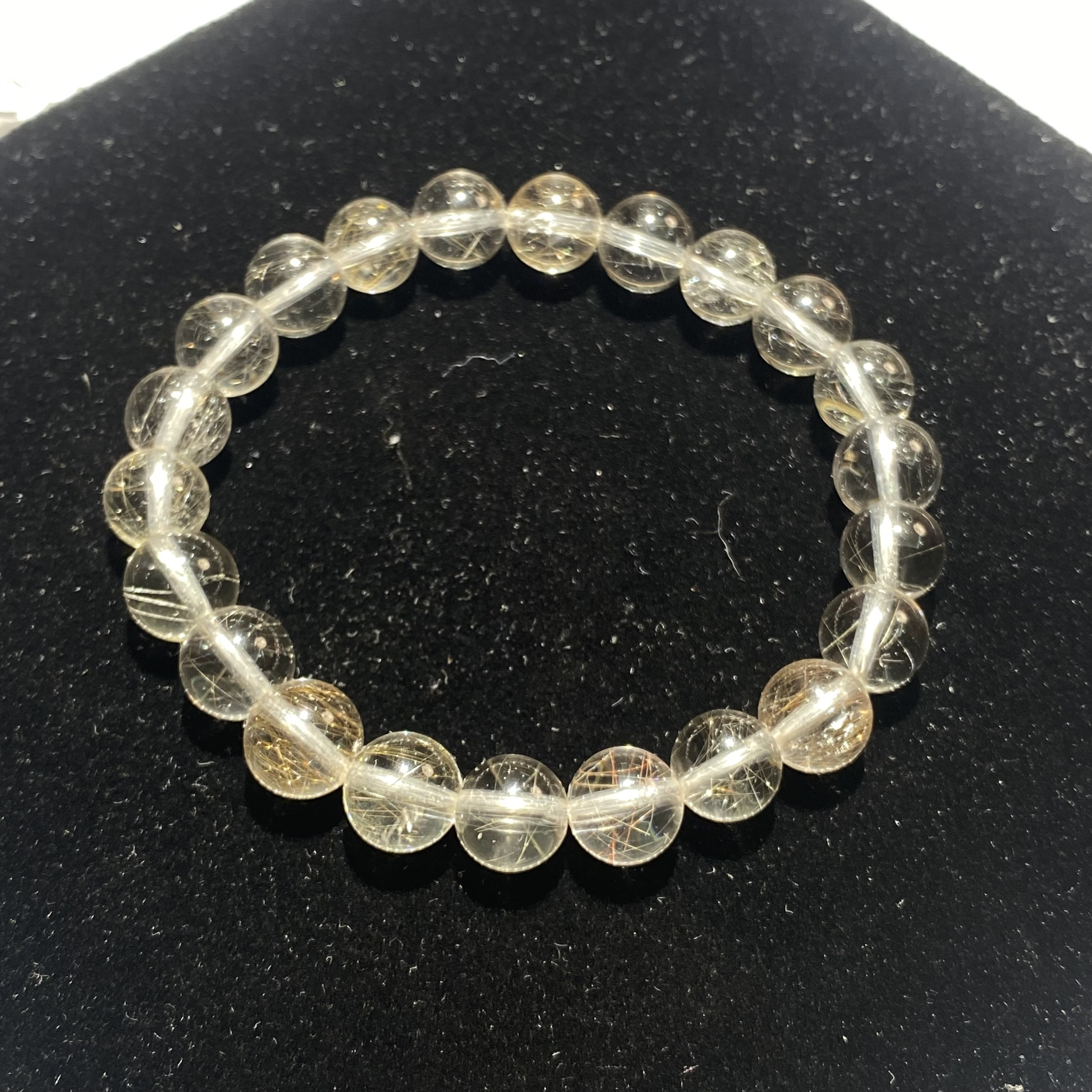 发晶微微发净体水晶手串