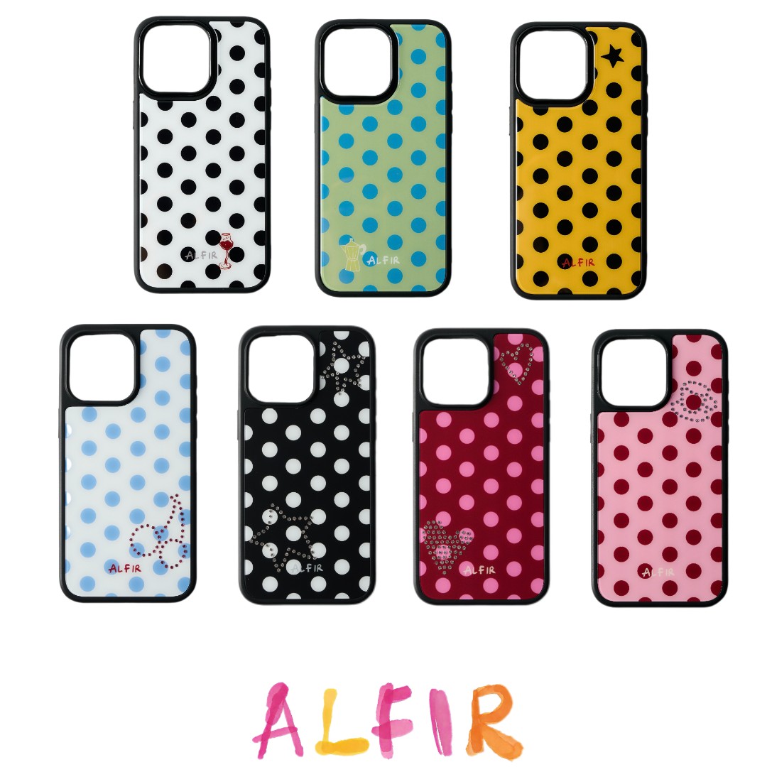 Alfir·复古摩登波点磁吸手机壳 时尚经典波点手感超好iPhone17pro