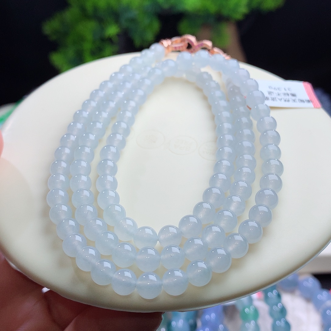 项链未镶嵌翡翠卡6mm