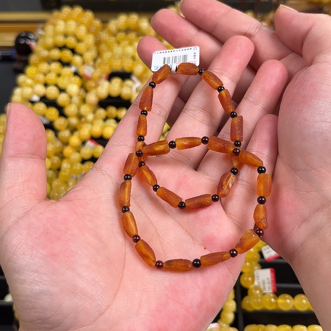 未镶嵌琥珀裸石琥珀手串