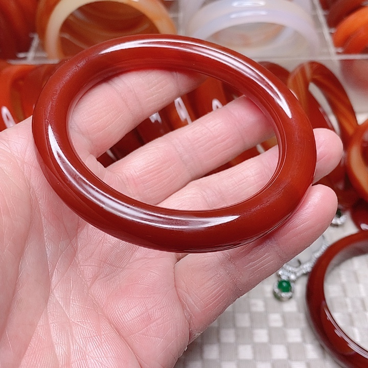 玛瑙/玉髓手镯未镶嵌紫****夢