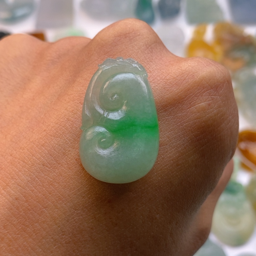 【闪购商品】定制翡翠未镶嵌如意