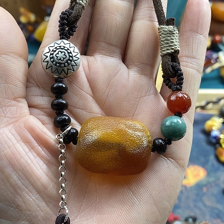 蜜蜡未镶嵌项链项链