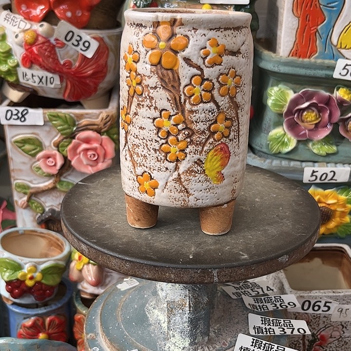 粗陶材质多肉花盆