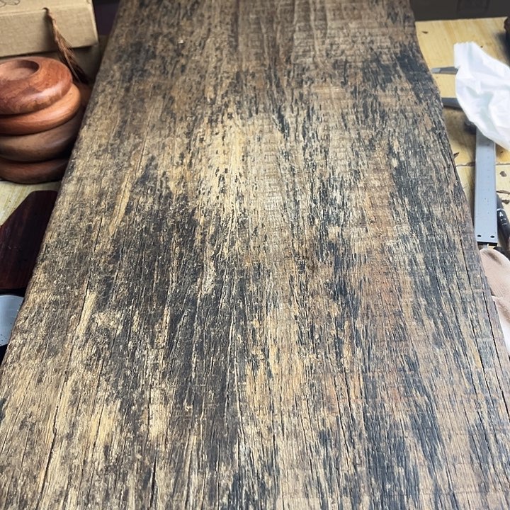 凄***豹老船木风化随型木料
