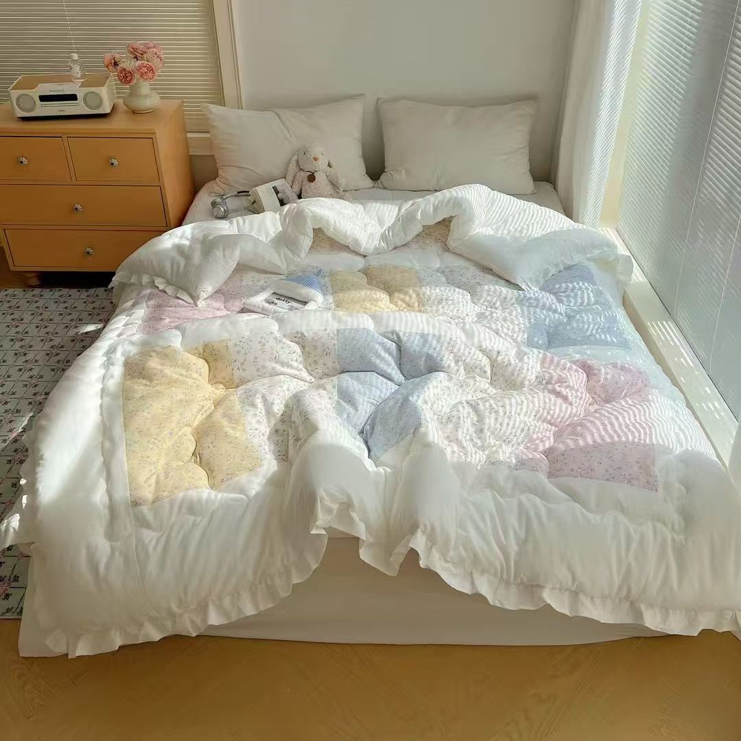 【博雅家】新款纯棉手工拼接百福被 绗缝 可水洗