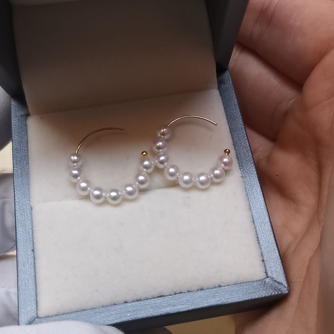 淡水珍珠耳饰合金海*鸥