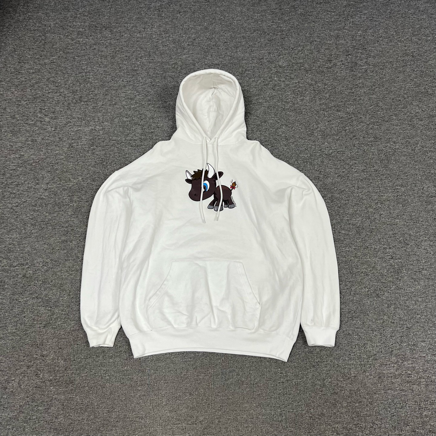 99新 Balenciaga/巴黎世家 巴黎世家 小牛 连帽卫衣 Xs码 99新