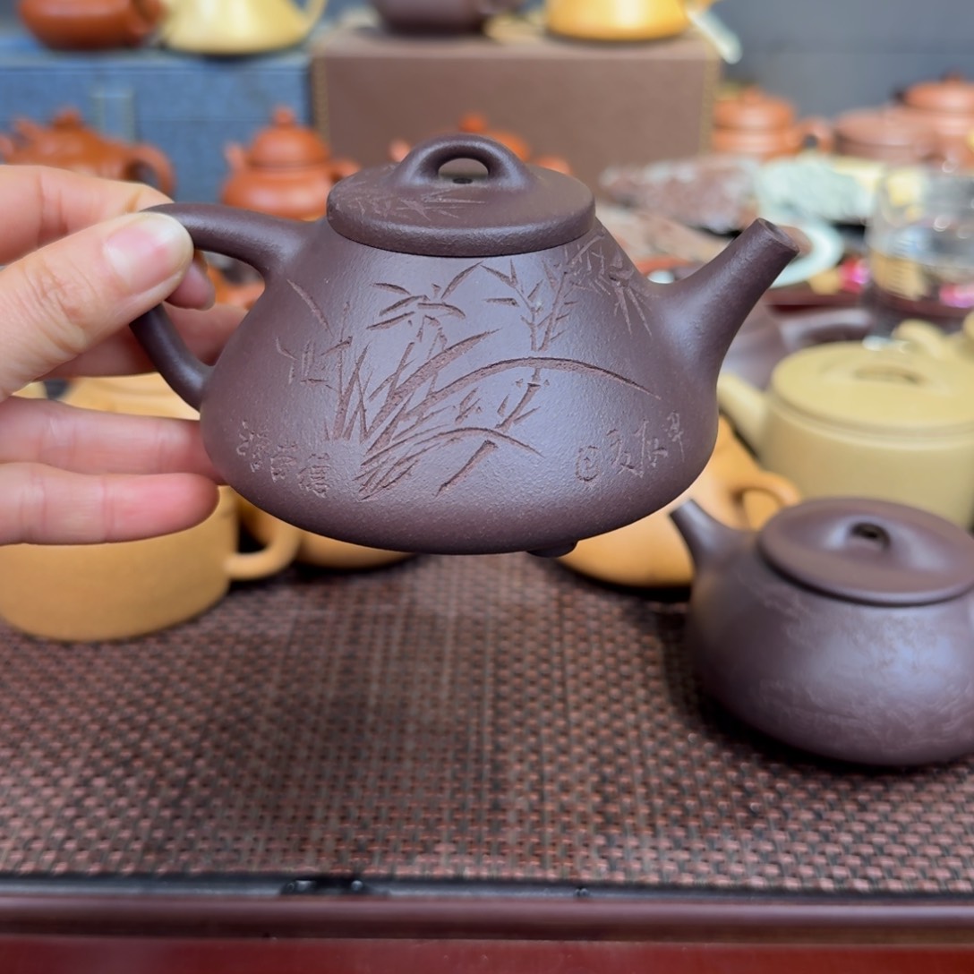 紫泥茶壶天青200毫升左右
