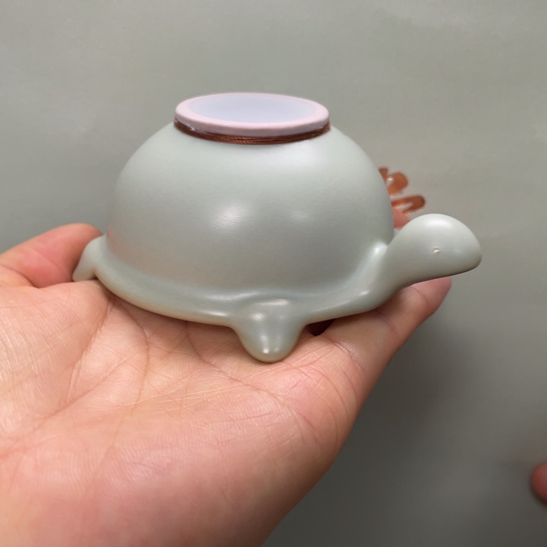 杯子瓷周泽堂天青先知茶漏